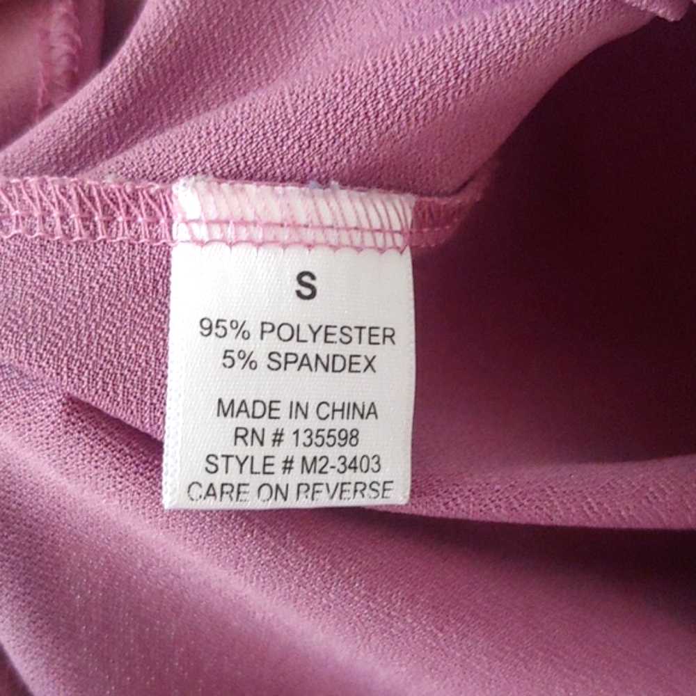 Lavender Ruched Front Blouse Top - Picture 10 of 12